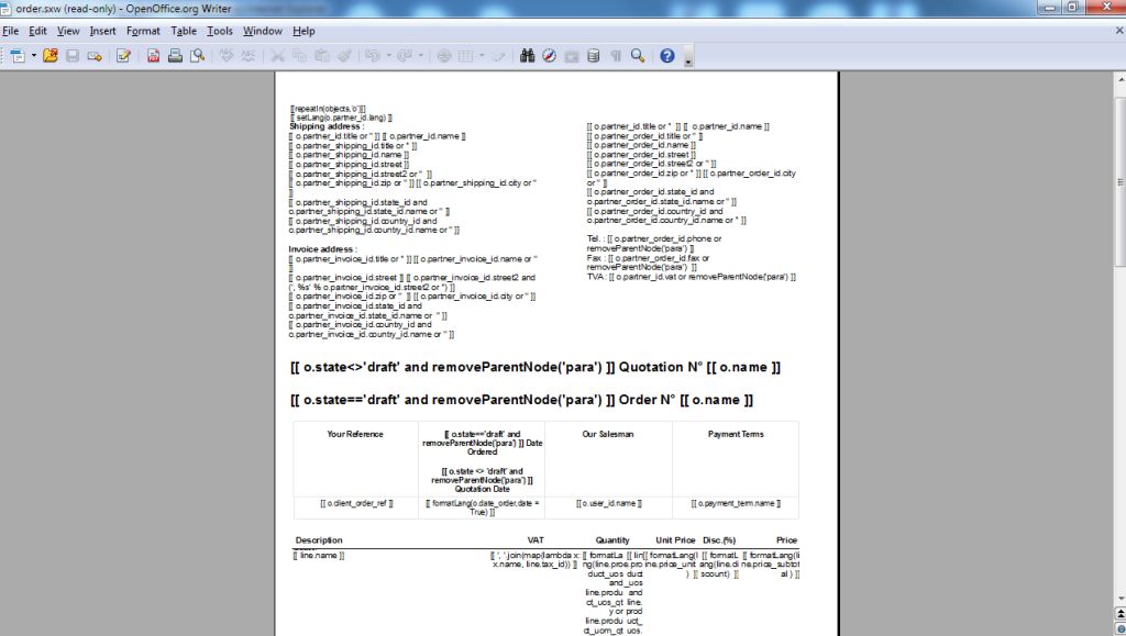 3h consulting how to edit openerp sales order report template sale order template