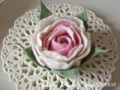 Felted Rose