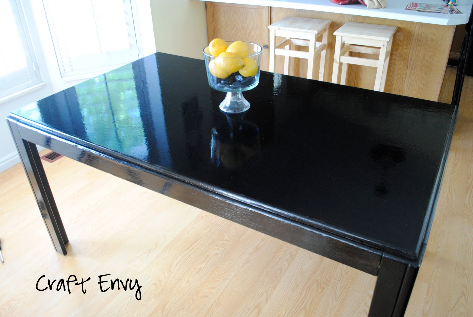 Craft Envy: How to Stain a Wood Table