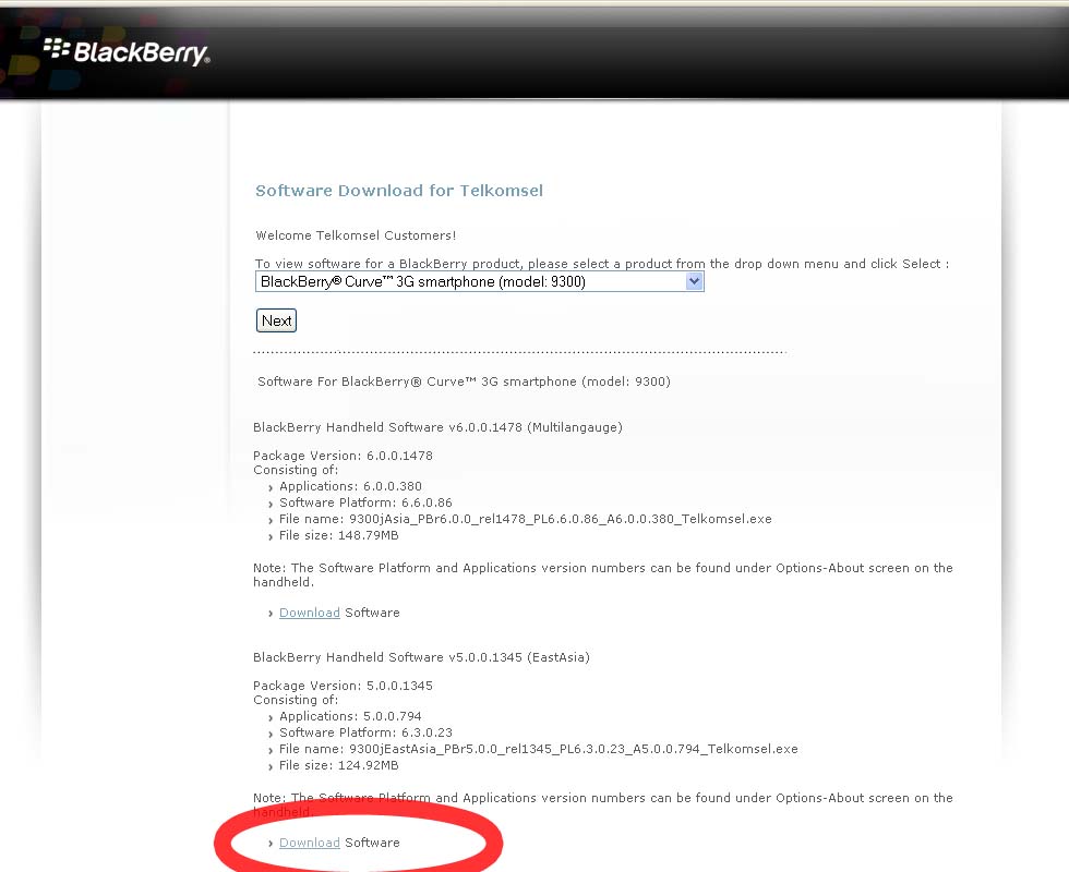 Blackberry Curve 9300 Desktop Software Free Download