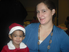 Santa baby with mom