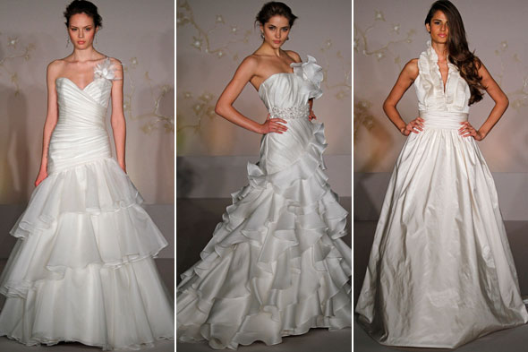 Fall 2010 wedding gowns will definitely turn heads based on the collections