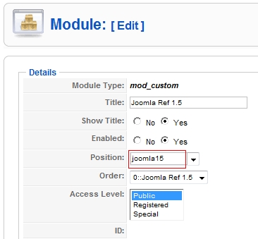 Modules into Articles