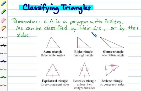 Mr. Yip's Math Class: Classifying Triangles
