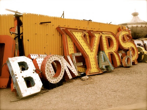 Neon in Las Vegas, NV. las vegas sign graveyard. Neon in Las Vegas, NV.