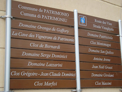 Route des vins en Corse