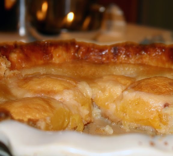 Smithing Open Faced Peach Custard Pie