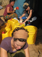 Doing dishes on outreach