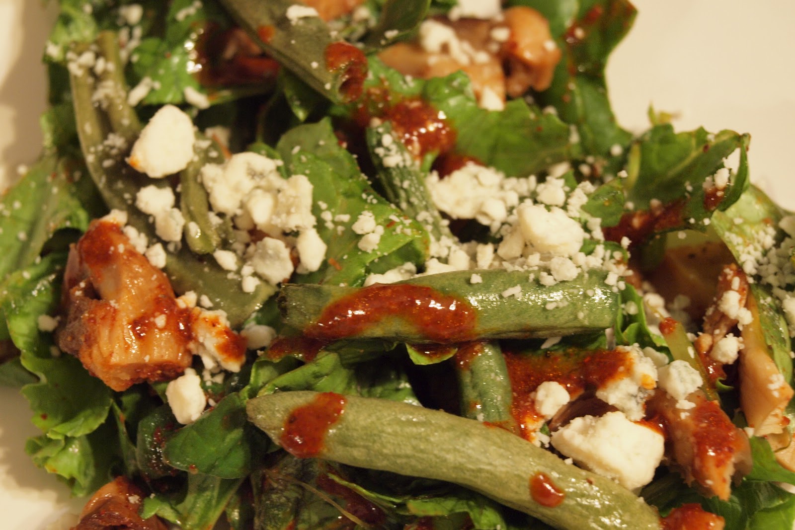 Zen Kitchen Roasted Green Bean and Mushroom Salad