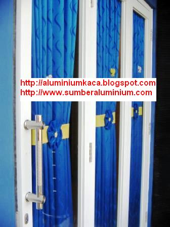Pintu Lipat Aluminium Duren Tiga | Aluminium Kaca Pintu Partisi Gipsum