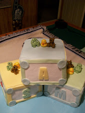 Baby Shower Block Cake