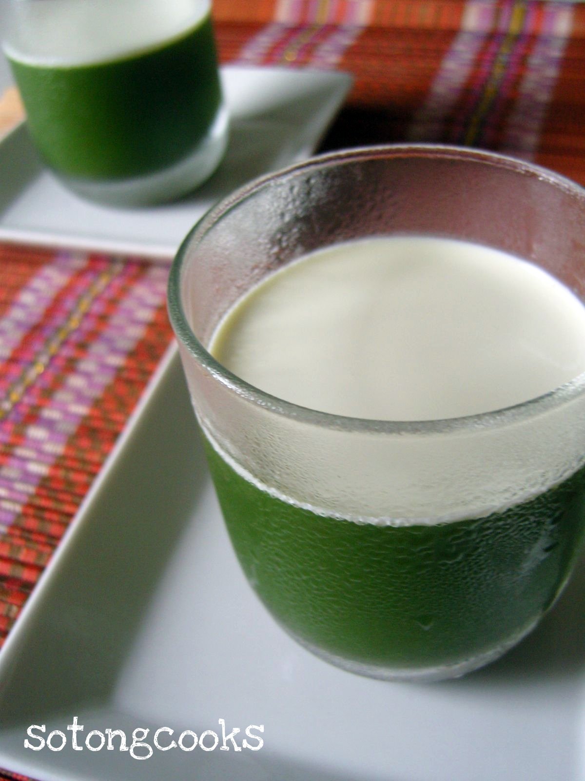 Sotong Cooks Cooking it my way! Green Tea Jelly