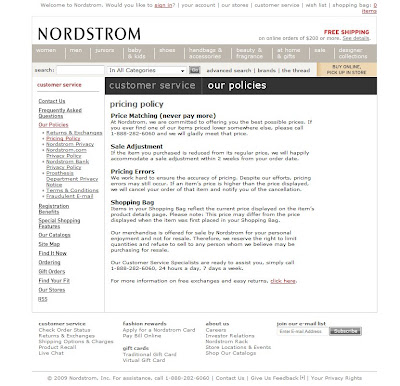 Nordstrom Receipt