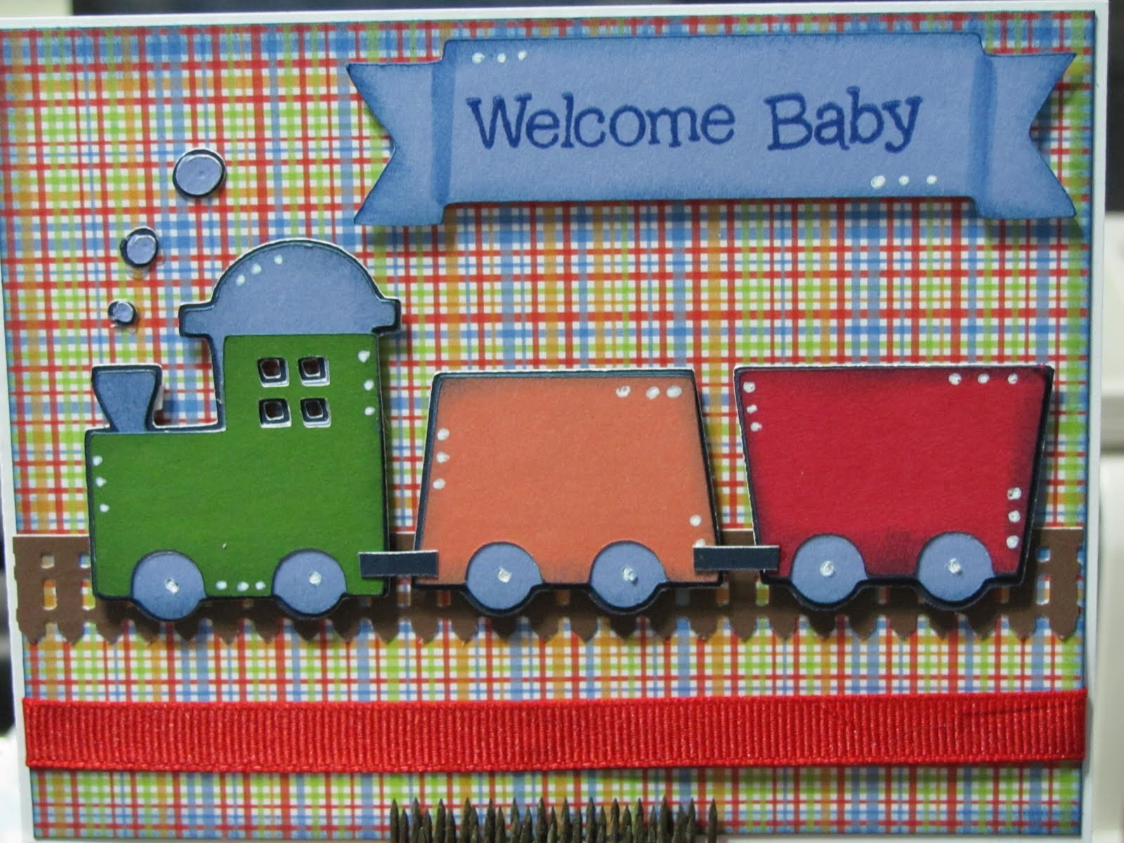 TMORROWS TREASURES Baby cards using Cricut.