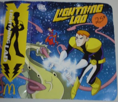 front cover of McDonald's Lightning Lad toy box