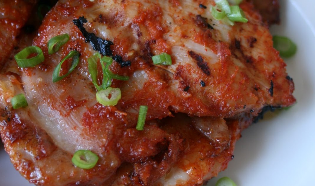 Week of Menus Korean Chili Paste Spicy Chicken (매운닭구이 Maeun Dak Gui