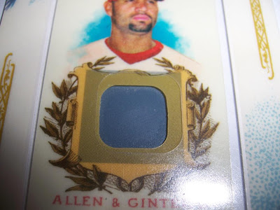 2007 Allen & Ginter Albert Pujols Game Used No-Bat CloseUp