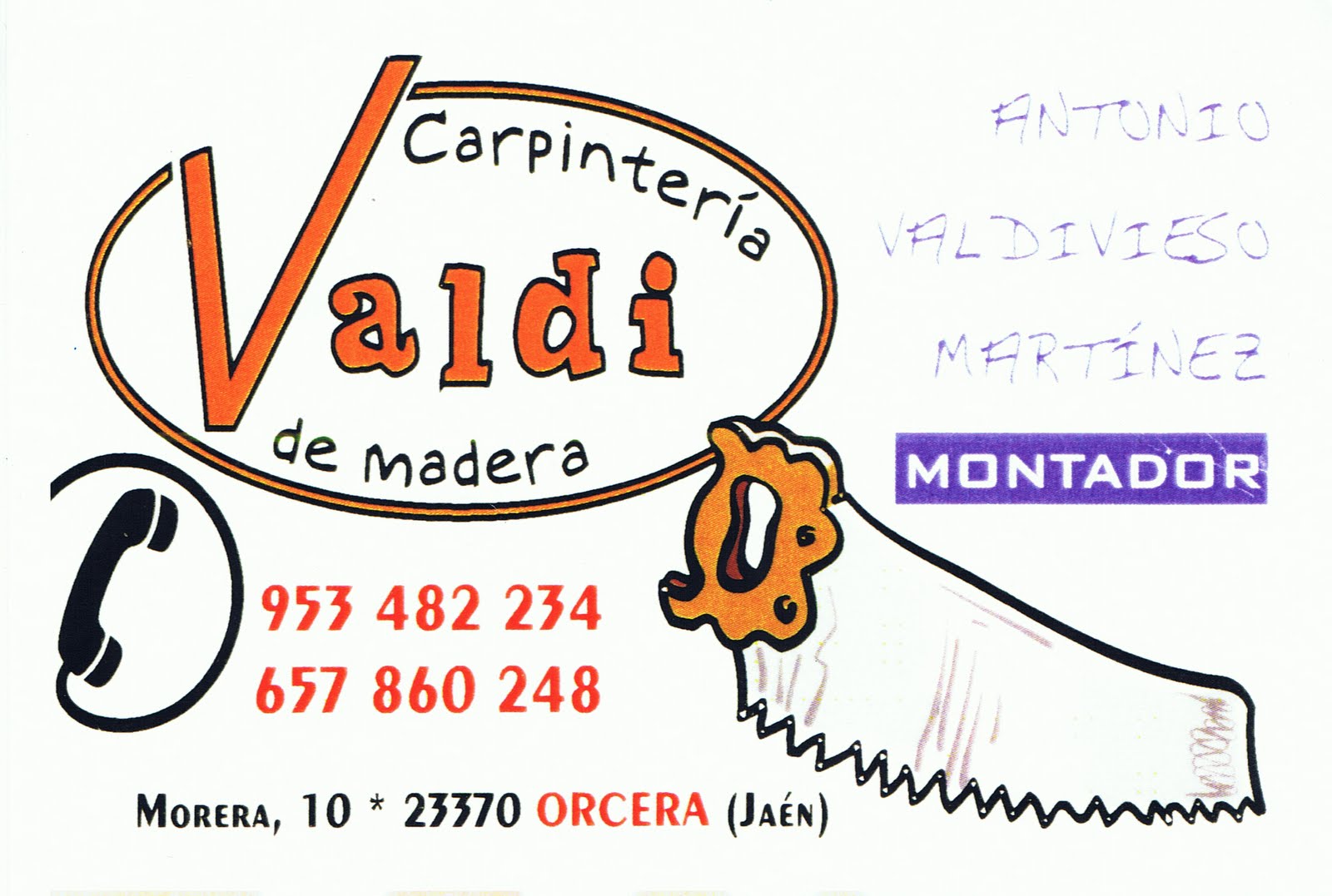 Carpintería Valdivieso (Orcera-Jaén)