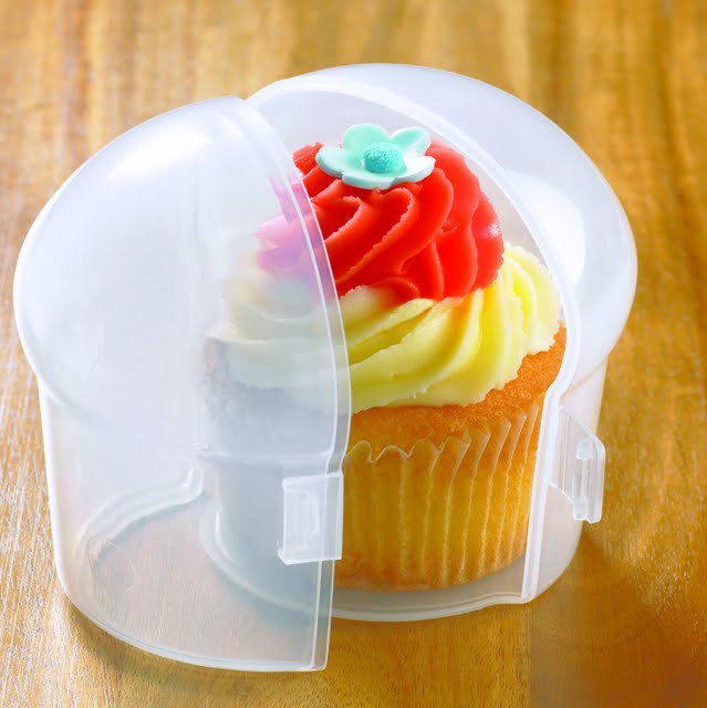 Cupcake lover's treat individual cupcake carry case