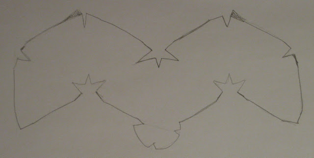 dymaxion map / geodesic dome pattern on paper