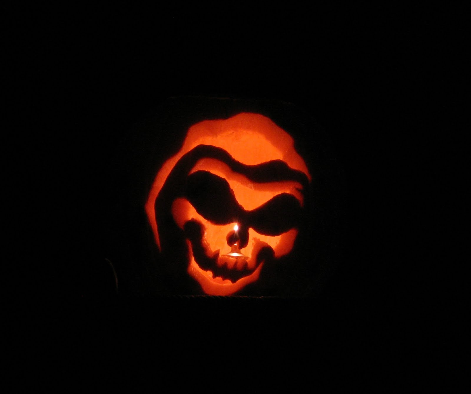 Grim Reaper Pumpkin Carving Template.