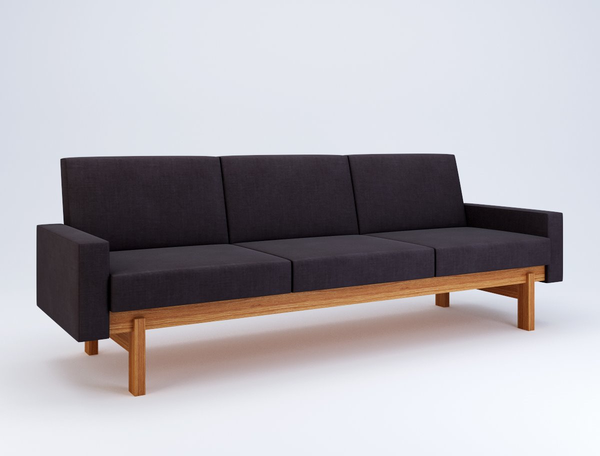 Swedese, Accent sofa Yngve Ekstrom, 1959 215 x 72 x H 76 cm Scandinavian midcentury furniture Swedese, Accent sofa Yngve Ekstrom, 1959 215 x 72 x H 76 cm Scandinavian midcentury furniture