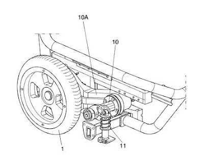 Invento nuevo: silla de ruedas con ruedas tractoras desplazables lateralmente