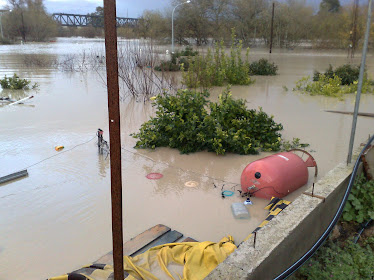 Bombona flotando