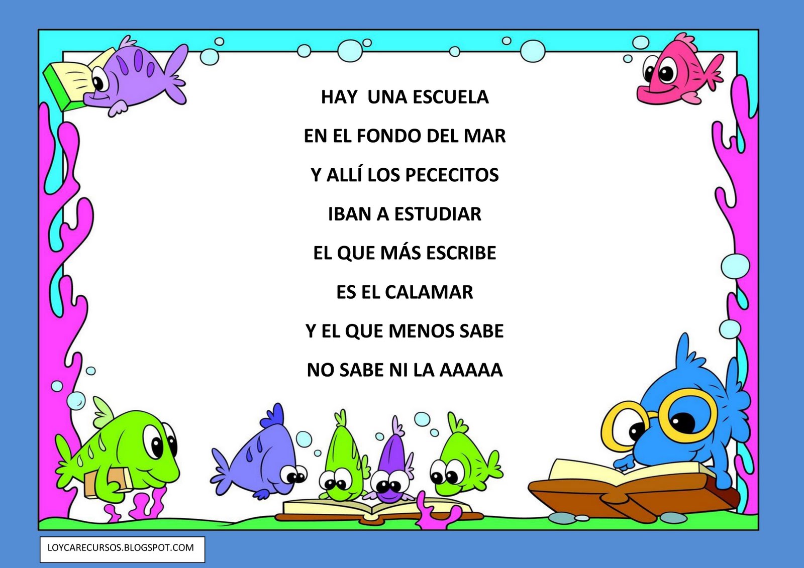 Poemas De La Escuela Poemas De La Escuela