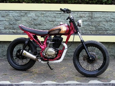 Modifikasi Honda CB 100 gaya klasik original modif