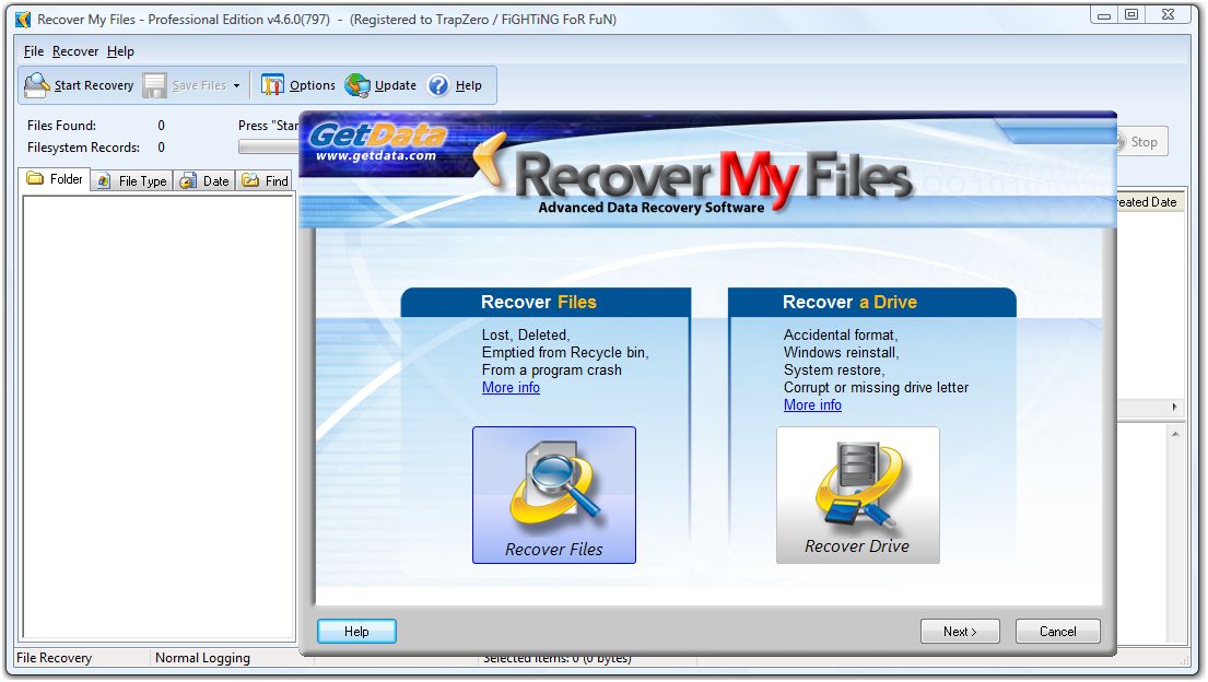 Recover My Files v.3.98 (6043) full version