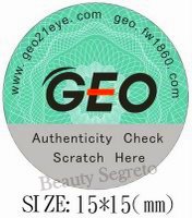 * Anti Fake Geo Lens Sticker *