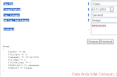 Print POST Array with PHP