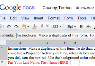 Screenshot by John H Strange Checklist Example