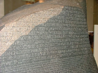 rosetta stone egyptian hieroglyphics. The Rosetta Stone that enabled