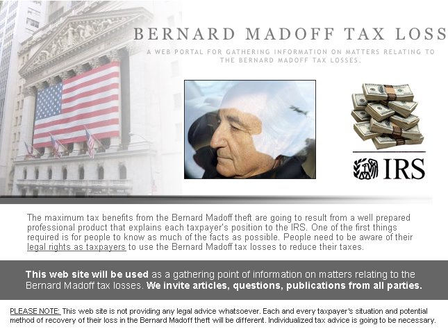 Bernard Madoff Tax Loss