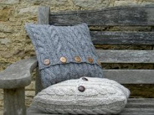 Knitted cushions