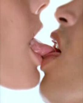 Erotic kiss