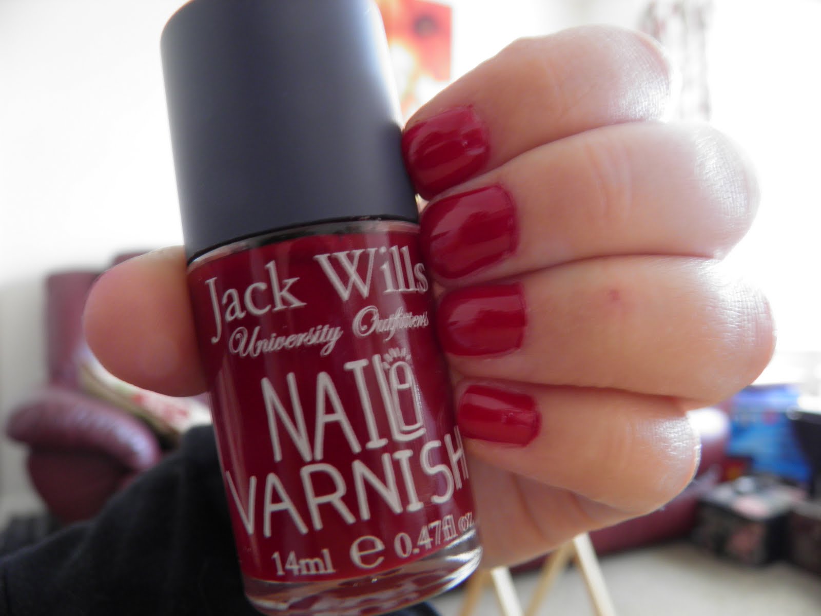Jack Wills Nail Varnish in Burgundy Sorry for the rubbish photo and varnish