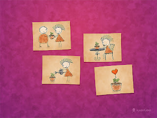 Image poésie fête des mère: carte coeur et cadeau