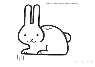trait graphisme PS lapin paques ferme trait graphisme PS lapin paques ferme