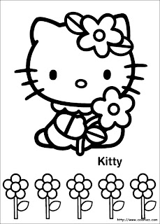 hello-kitty-coloriage-enfant-fleur-printemps hello-kitty-coloriage-enfant-fleur-printemps