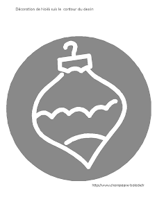 Décoration, boule de Noël: graphisme petite section cycle 1 Décoration, boule de Noël: graphisme petite section cycle 1