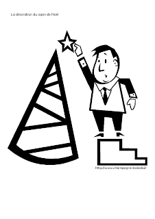 Decoration du sapin de Noël: l'étoile au sommet Decoration du sapin de Noël: l'étoile au sommet