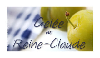 étiquette gelée de reine-claude