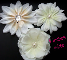 4 inch white flowers