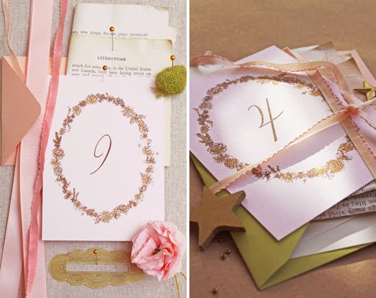  romantic gilded garland table number printable for project wedding 
