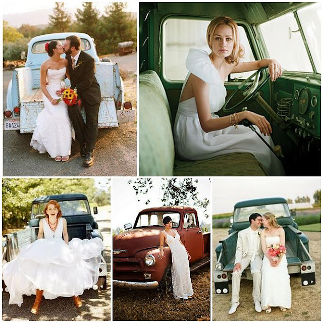  trucks are the new it prop for today's outdoor country weddings