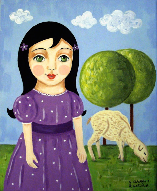 Girl with a Sheep