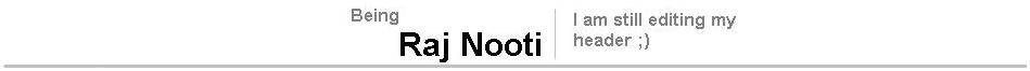 Being Raj Nooti